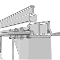 Устанавливаем направляющий рельс на крышу полуприцепа